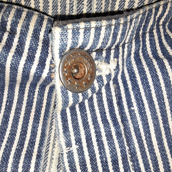 Old antique denim oak donut holes - Picture 3 of 8